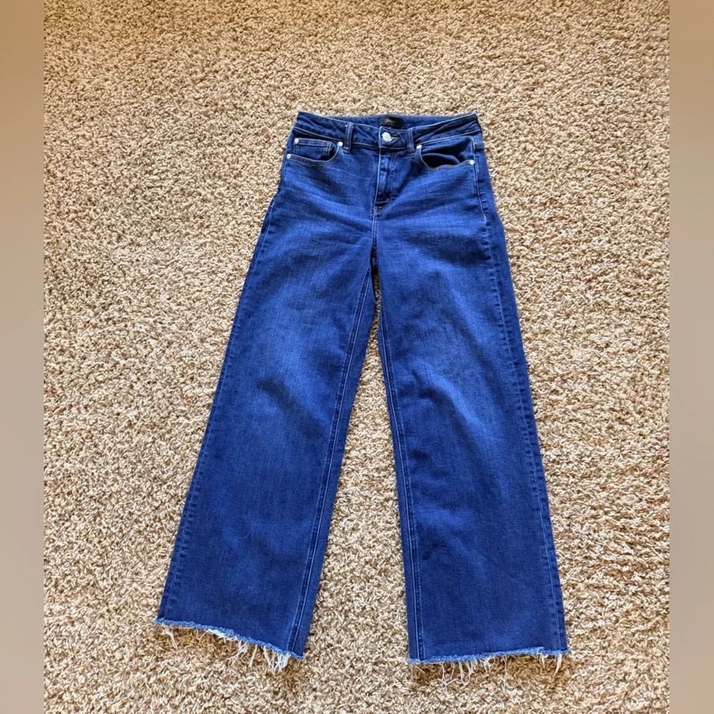 Quince Bella Stretch Wide Leg Blue Jeans - Picture 3 of 4